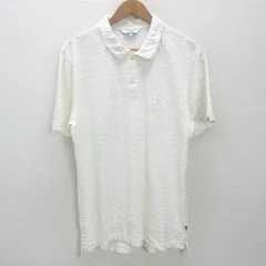 g■エーグル/AIGLE 半袖ポロシャツ/コットン【XL】白系/men's/7【中古】■のサムネイル