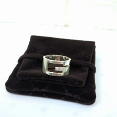 GUCCI グッチ ブランデッド Gリング オープンG AG925 イタリア製 約20