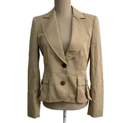 ジャンフランコフェレ GIANFRANCO FERRE テーラードジャケット シングル 2B 40 ベージュ MX6530-201-56466 ■WYのサムネイル