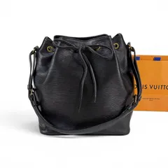 LOUIS VUITTON ルイヴィトン　プチノエ　巾着型　ワンショルダーバッグ　バケツバッグ　エピレザー　ブラック　ノワール　黒のサムネイル