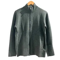 23区 オンワード樫山 HOMME 美品 ドライバーズニット セーター ダブルジップアップ グレー 46 約Mのサムネイル