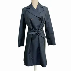マックス&コー MAX&CO. 美品 トレンチコート ジャケット ベルト付き 紺 ネイビー 40 約M-L ■WYのサムネイル