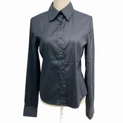 Sマックスマーラ 'S Max Mara 美品 シャツ ブラウス ストレッチ 長袖 紺 ネイビー 38 約M ■WYのサムネイル