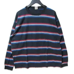CALEE キャリー HARLEY BORDER L/S CS CL-25AW003 長袖Ｔシャツ ボーダー ブラック 黒 XL 27114109のサムネイル