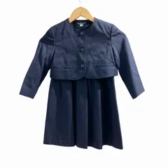 ザ スコッチ ハウス The Scotch House 美品 フォーマル アンサンブル ワンピース スカート 紺 ネイビー 110㎝のサムネイル