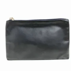 カルバンクライン CALVIN KLEIN ポーチ 小物入れ レザー 皮革 ロゴ 黒 ブラック ■WYのサムネイル