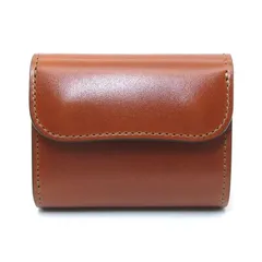 美品 WILDSWANS ワイルドスワンズ 三つ折り財布 サドルアップ ENO mini ミニ財布 イーノ ミニ マシュア社 キャメル   28012923のサムネイル