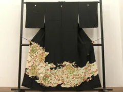 平和屋着物■豪華黒留袖　作家物　花籠文　金彩　正絹　逸品　BAAX6561hjのサムネイル