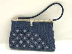 幾何学模様ビーズ刺繍クラッチバッグ - メルカリ