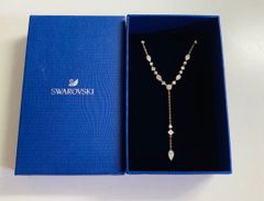 スワロフスキー ネックレス Stella Y字 星 シルバー 正規品 極美品 