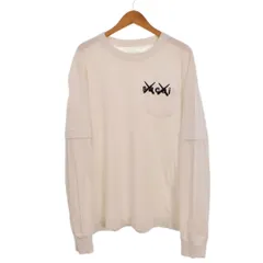 サカイ sacai カウズ KAWS 21AW Embroidery Long Sleeve T-Shirt Tシャツ 長袖 ロンT ロゴ刺繍 2 白 ホワイト 21-0284Sのサムネイル