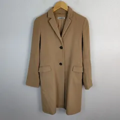 JIL SANDER ジルサンダー チェスターコート 長袖 ベージュ レディース 古着 モード シンプルのサムネイル