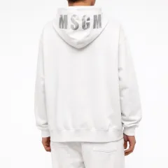 (新品) MSGM ロゴ フーディ Tシャツ 白のサムネイル