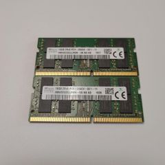 Samsung DDR4 2666 SO-DIMM 計32GB(16GB×2枚) Samsung DDR4 16GB×2枚 32GB SO-DIMM PC4 - メルカリ