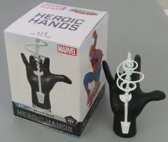 【中古】フィギュア スパイダーマン(ブラック・コスチューム限定) 「スパイダーマン」 ヒロイック・ハンド #01B 1/1 スタチュー マーベル・オールスターズ限定のサムネイル