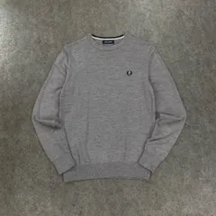 FRED PERRY フレッドペリー ヒットユニオン 長袖 ニット セーター クルーネッ ロゴ刺繍 グレー K9601/557/00170/391のサムネイル