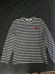 PLAY COMME des GARCONS ボーダー長袖カットソー XXL - メルカリ