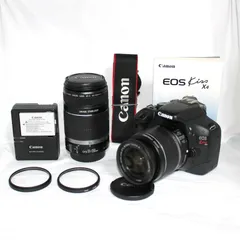 ✨美品✨ Canon EOS Kiss X4 ダブルズームキット 一眼レフカメラ レンズ ダブル キャノン デジカメのサムネイル