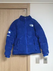 シュプリーム THE NORTH FACE スウェード Nuptse (ヌプシ) ブルーのサムネイル