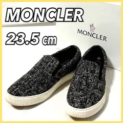 MONCLER ツイード調 ウールスリッポン スニーカー シューズ サイズ37 （約23.5cm） グレー  モンクレール レディース 靴のサムネイル