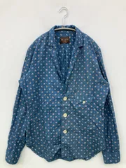 MR.OLIVE ミスターオリーブ テーラードジャケット MEDIUM ブルー コットン 花柄・ボタニカル柄 ミドル丈 フードなし シングル メンズのサムネイル