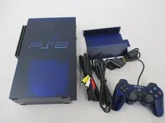  中古品 ゲーム プレイステーション2 PS2 本体 SCPH-50000MB/NH ミッドナイトブルー 動作品 SCPH-10350・20401・周辺機器付きのサムネイル