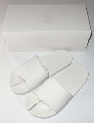 maison margiela マルジェラ white logo tabi 足袋 ロゴ サンダル