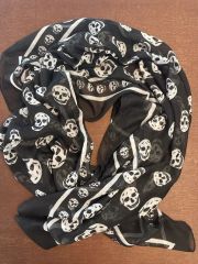 Alexander McQueen スカル柄 スカーフ ドクロ swag y2k - メルカリ
