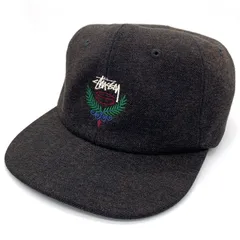 STUSSY ステューシー Big Herringbone Strapback Cap ビッグヘリンボーン ストラップバック キャップ ブラックのサムネイル