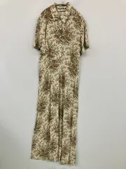 ZARA ザラ ワンピース L 花柄・ボタニカル柄 ロング・マキシ丈 フレア 半袖 レディースのサムネイル