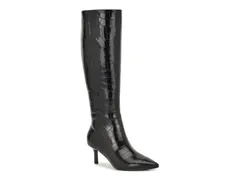 ナインウェスト レディース シューズ ブーツ・レインブーツ Nine West Kimdee 9x9 Boot Black Croco Embossed ブラックのサムネイル