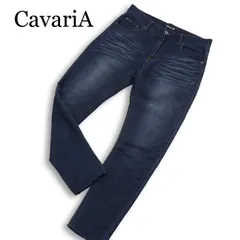 CavariA キャバリア 通年 USED加工★ ストレッチ スウェット スキニー デニム パンツ ジーンズ Sz.44 メンズのサムネイル