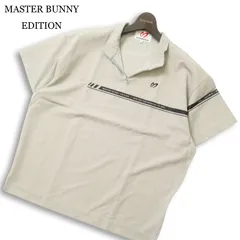 24SS★ MASTER BUNNY EDITION マスターバニー パーリーゲイツ ゴルフ 春夏★ 【HI NECK SHIRT】 半袖 シャツ Sz.1 メンズ 灰のサムネイル