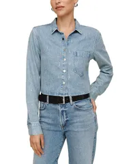 ベラダール レディース トップス シャツ クロップド Bella Dahl Cropped Shirt Vintage Ice Washのサムネイル
