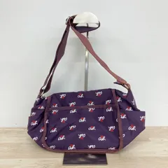 美品 アニエスベー ショルダーバッグ パープル 総柄 ハート ロゴ agnes b. 斜め掛け カバン/鞄 レディース[OB03925]のサムネイル