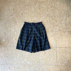 ビ*リ様 Onbure checked pajama baggy shorts - メルカリ