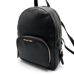 【良品】MICHAEL KORS マイケルコース リュック バックパック オールレザー ブラック 黒 レディースのサムネイル