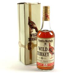 WILD TURKEY 8年 旧ボトル金キャップ・オースティンニコルズ表記ラベル