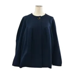 エンフォルド ENFOLD ジャケット タックソリッド TUCK SOLID JACKET 36サイズ ダークネイビー レディース F-L8601のサムネイル