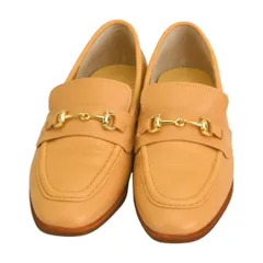 モードカオリ MODE KAORI ビット ローファー シューズ 婦人靴 レザー 23.0cm ベージュ レディース F-LSHOE5182のサムネイル