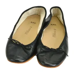 ポルセリ E.PORSELLI A.P.C. イエナ バレエシューズ リボン フラット 36サイズ ブラック レディース F-LSHOE5187のサムネイル