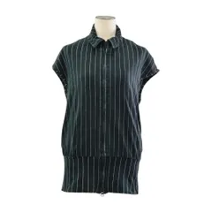 リミフゥ ヨウジヤマモト LIMI feu YOHJI YAMAMOTO シャツ ジャケット ストライプ Sサイズ ブラック レディース F-S2074のサムネイル