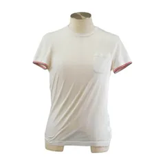 モンクレール MONCLER Tシャツ ロゴ 半袖 ホワイト コットン リブ XSサイズ メンズ F-S4816のサムネイル