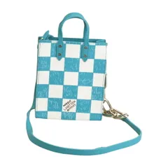 ルイヴィトン LOUIS VUITTON トートバッグ ショルダー ダミエチェッカーボード サックプラXS N60495 青×白 レディース F-YA1216のサムネイル