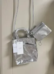 LOWRYS FARM シルバー 2WAY ポーチ ショルダーバッグ トートバッグ バッグのサムネイル