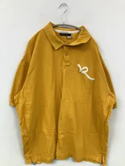 ROCA wear ロカウェア ポロシャツ 2X-LARGE イエロー 無地 ワンポイント 刺繍 半袖 メンズのサムネイル