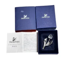 SWAROVSKI スワロフスキー 箱付き ブローチ チューリップ フラワー 花 シルバー クリスタル アクセサリーのサムネイル