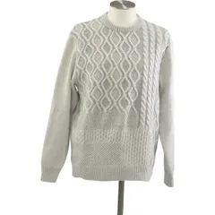 ミラショーン mila sch?n デザイン ニット 長袖 グレー カシミヤ 100% 品番：7312461506 メンズ F-L8745のサムネイル