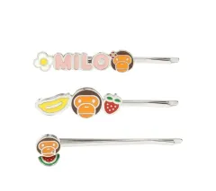 A BATHING APE アベイシングエイプ 正規品 ベイビー マイロ ヘアクリップ セットのサムネイル