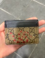 美品✨ GUCCI カードケース キングスネーク パスケース GG ブラック
